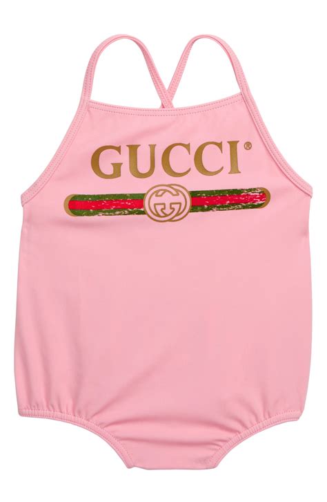 baby doll gucci outfit|gucci infant swimsuit.